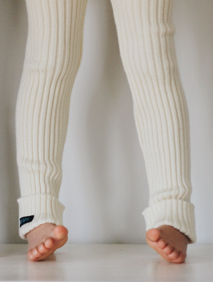 Striped leggings-plain knit – Woollywhotknots