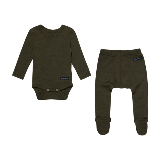 Merino Wool Kids Thermal Underwear Top Shirt Long Sleeve Baby Boy